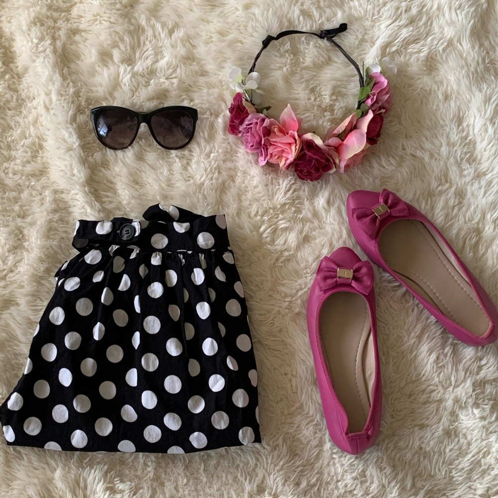 Black and white polka dot skirt - Picture 2 of 7